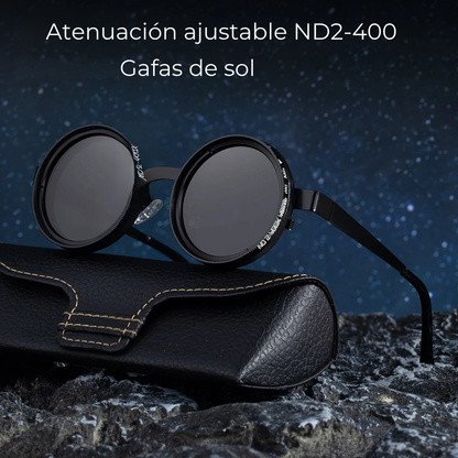 Gafas de sol ajustables retro punk con protección UV400