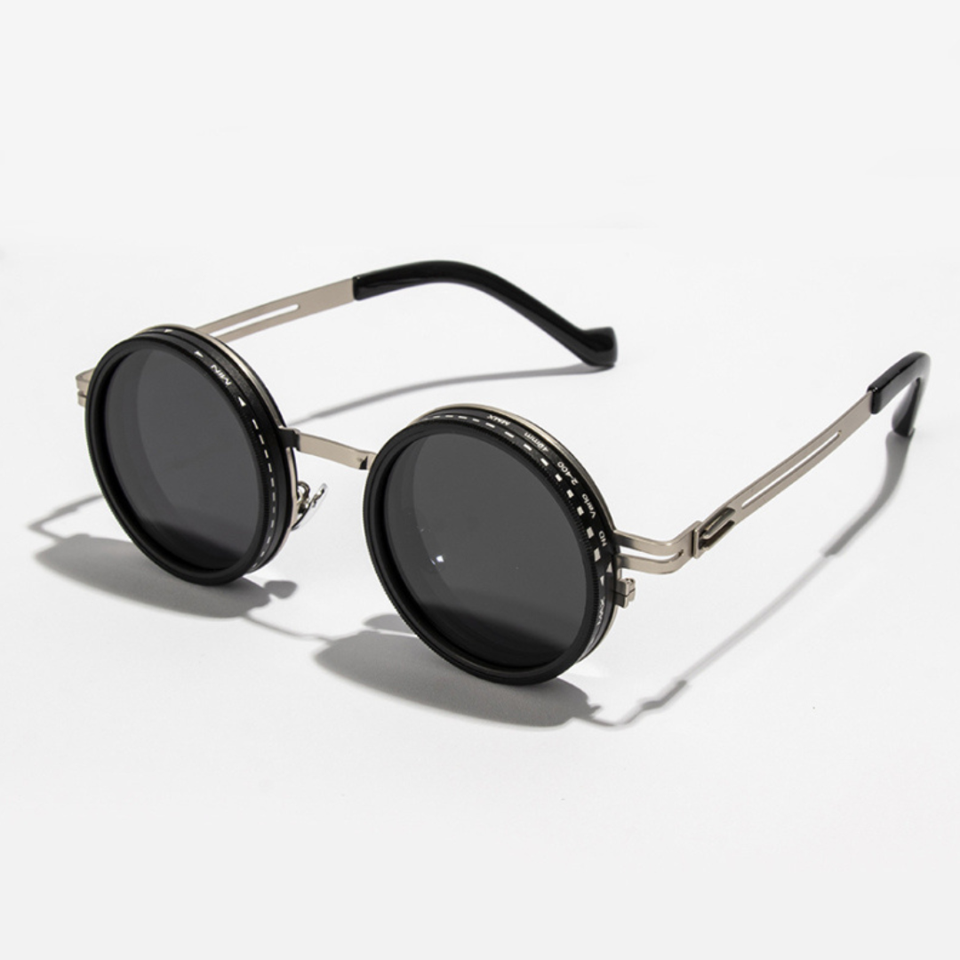 Gafas de sol ajustables retro punk con protección UV400